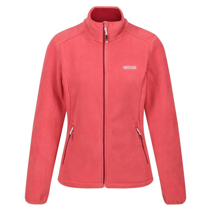 Veste polaire FLOREO Femme (Corail clair / Rouge foncé)