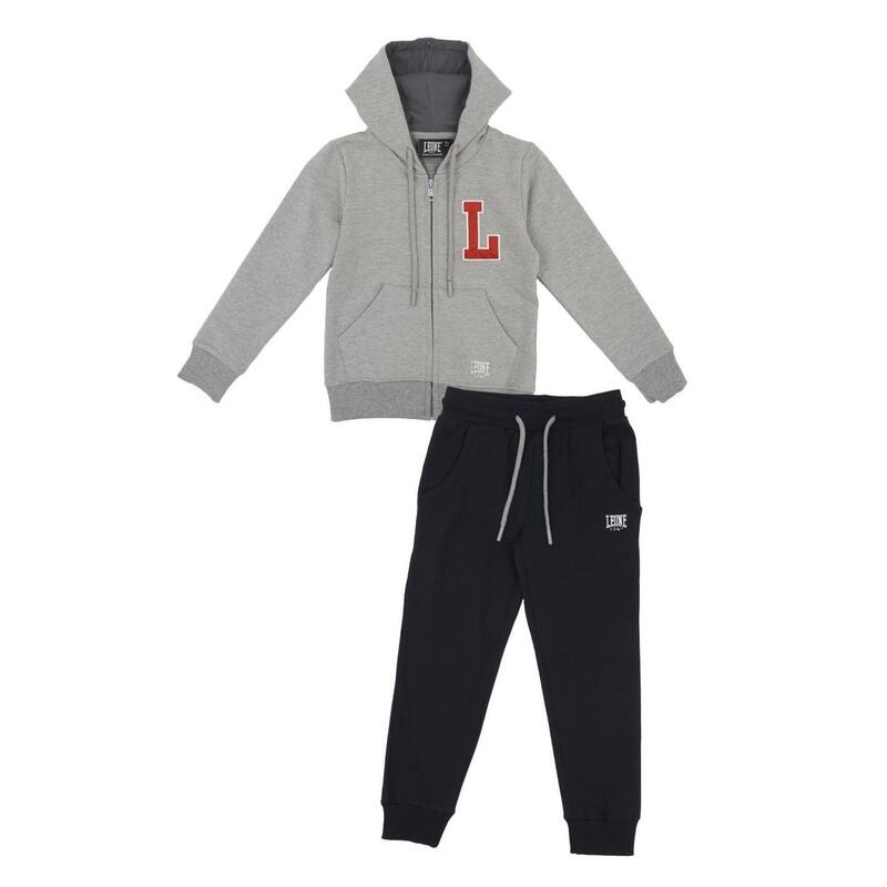 Tuta da bambina con cappuccio e full zip College