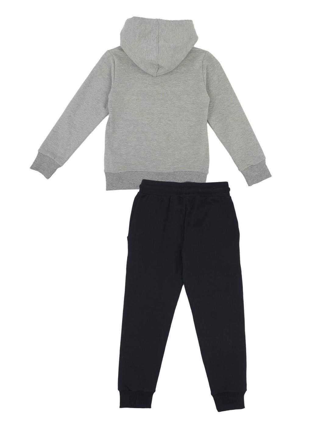 Tuta Con Cappuccio Per Bambini - Unisex, Taglie 7-14 Anni, Nero E Grigio, 50% Cotone 50% Poliestere - Foto 10