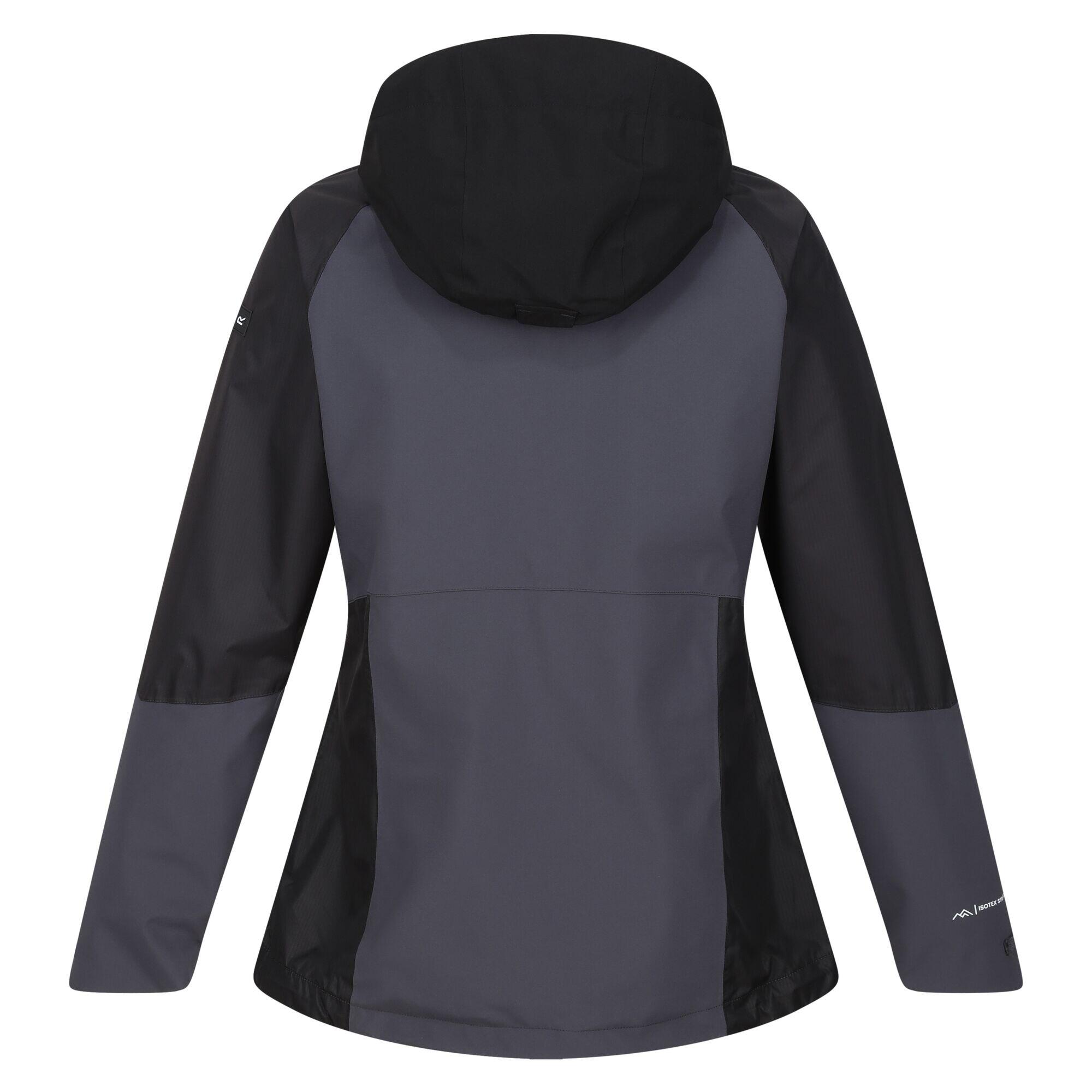 Womens/Ladies Highton IV Stretch Raincoat (Seal Grey/Black) 2/5