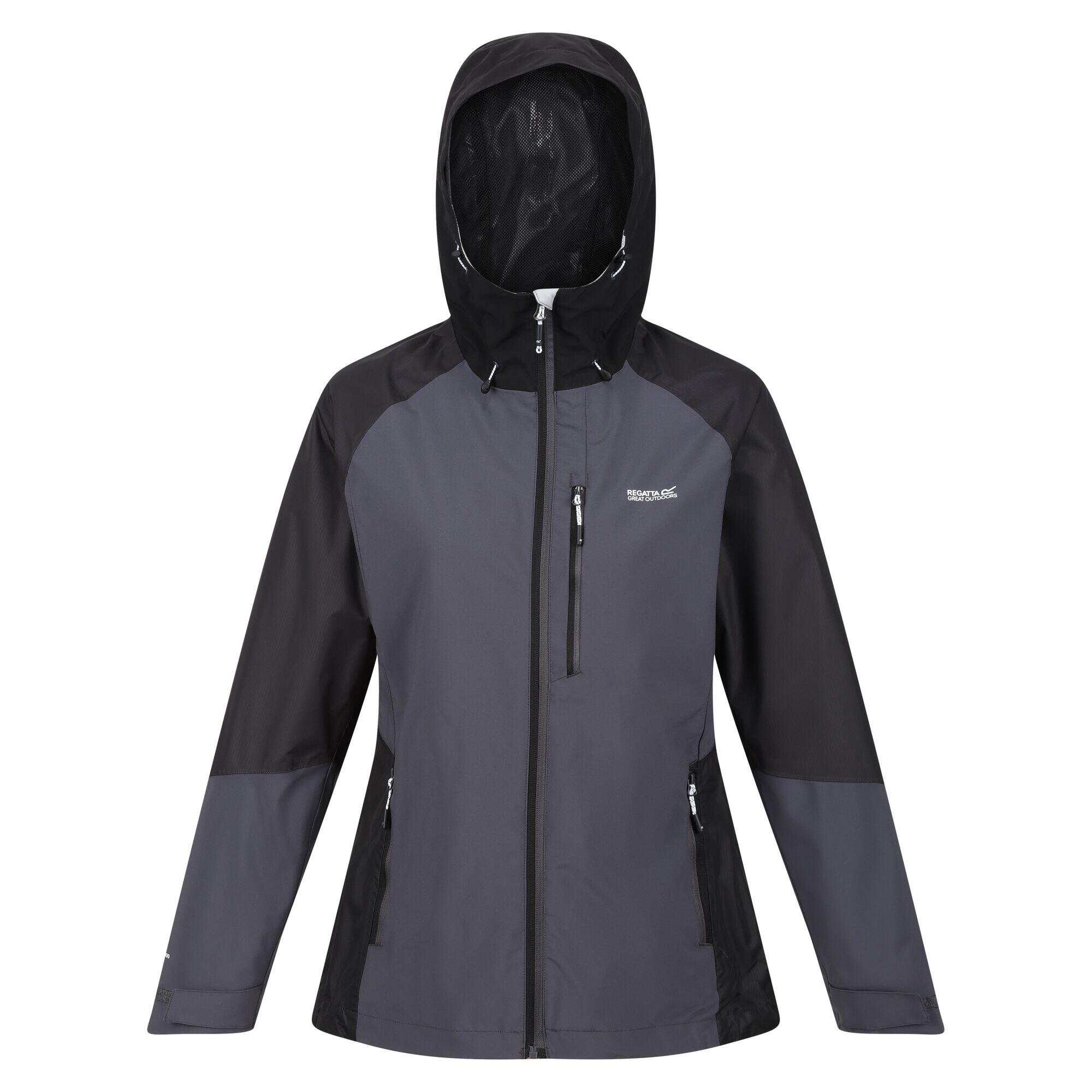 Women's HIGHTON raincoat (Seal gray / Black)