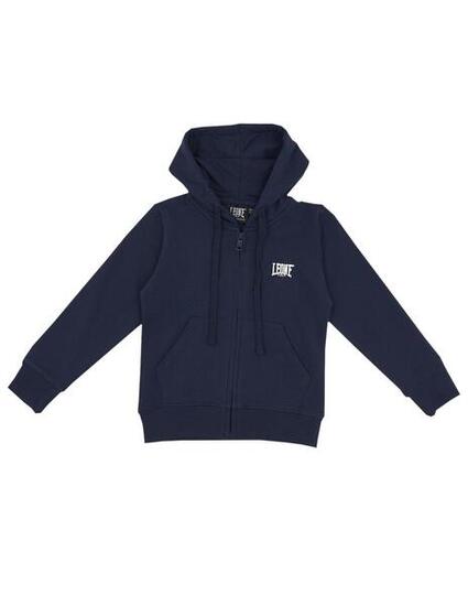 Sweat fille avec capuche et zip foil