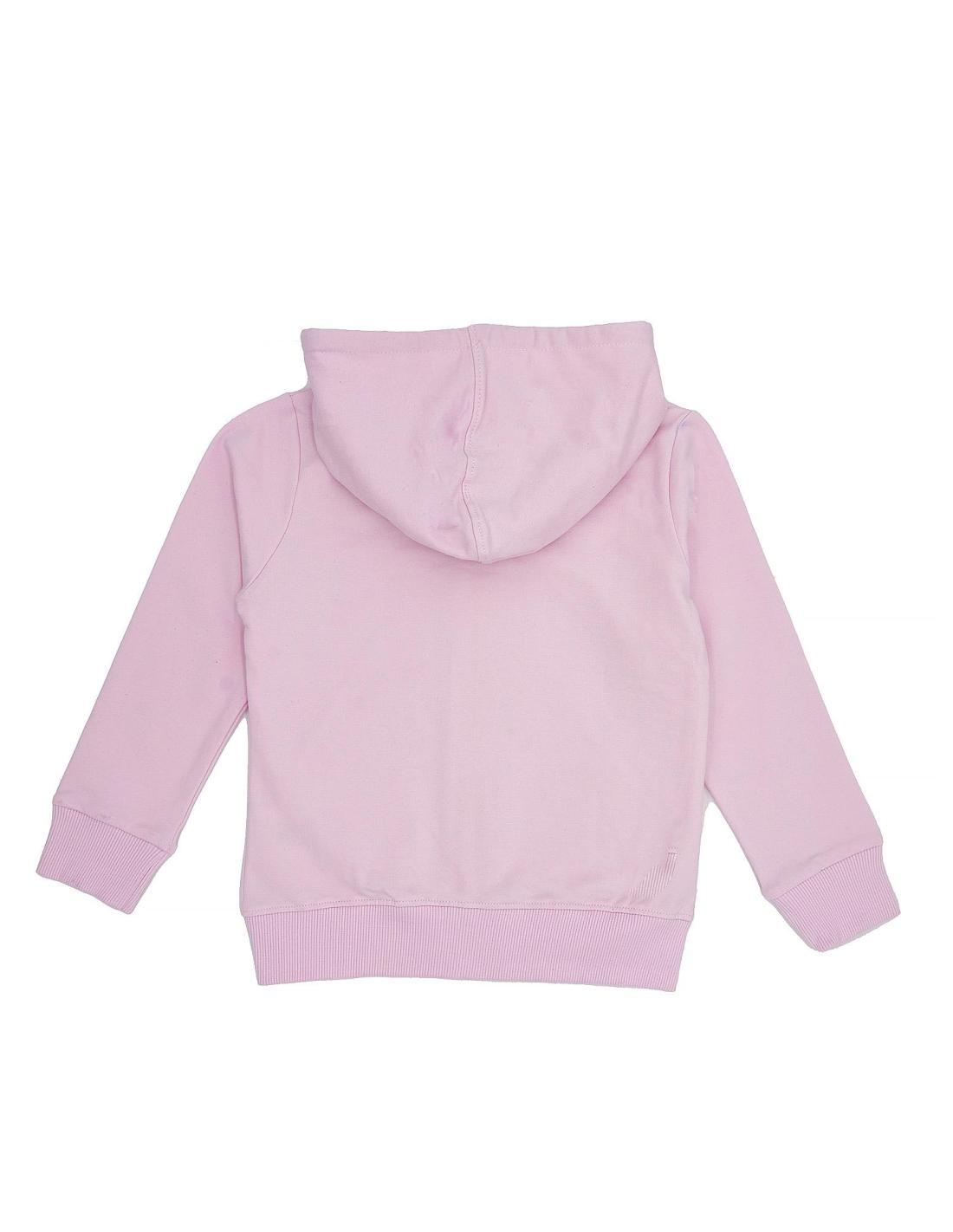 Sweatshirt de menina foil com capuz e fecho de correr 2/3