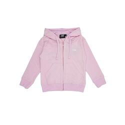 Sudadera niña con capucha y cremallera Foil