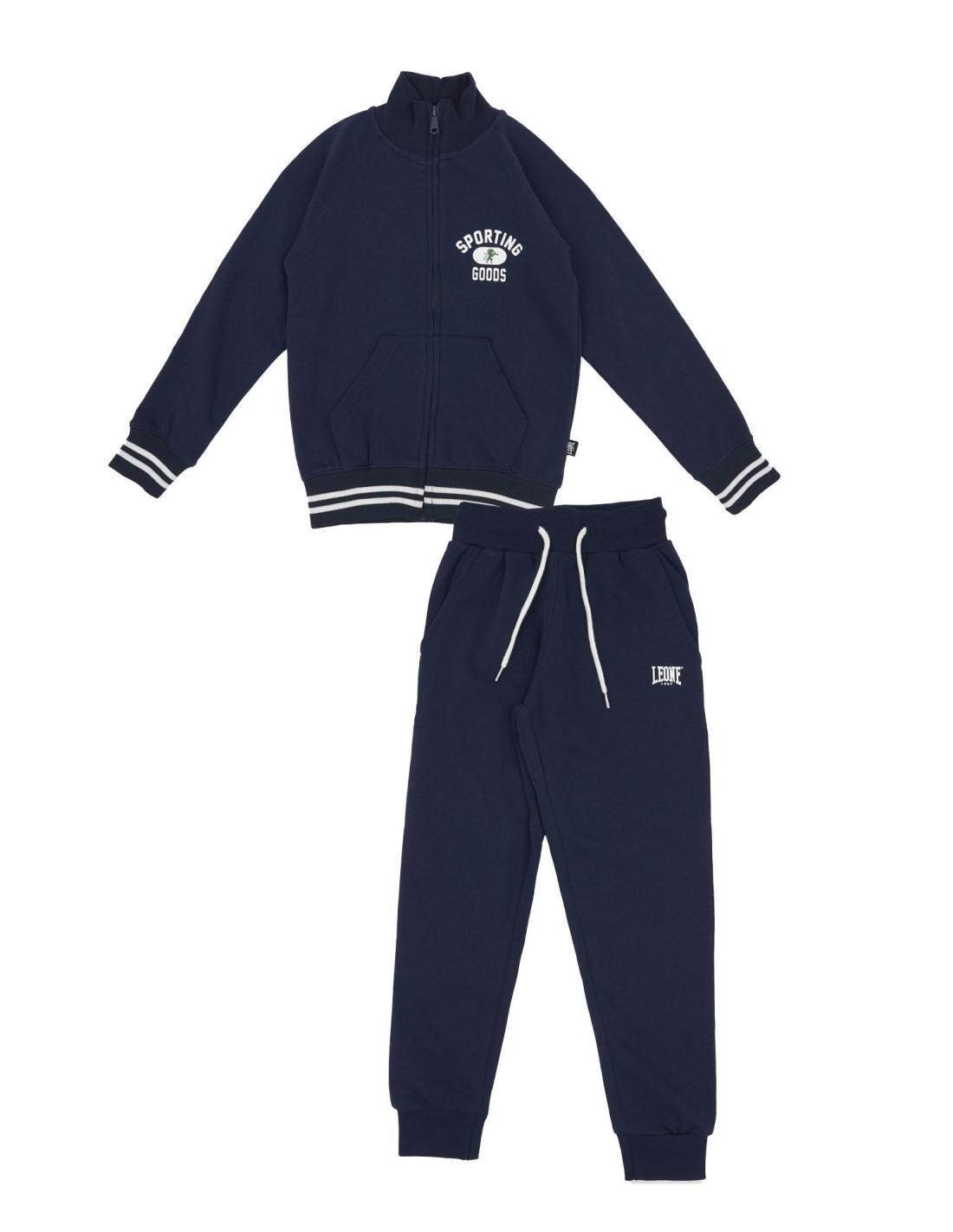 Fato de treino infantil com gola e estampado College "Sporting" 1/3