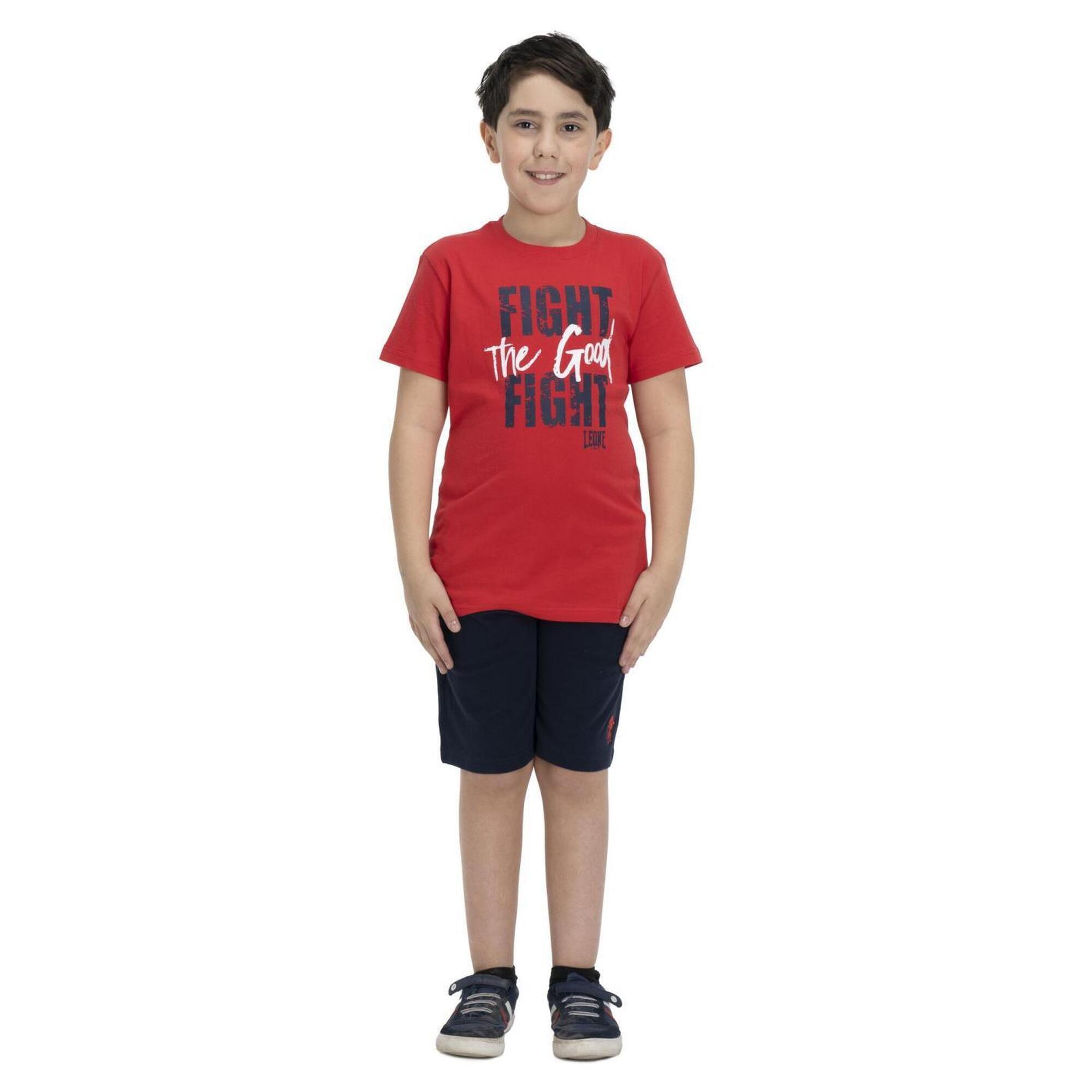 Leone 1947 Apparel - Ensemble Complet T-shirt Et Short Enfant Leone Sporty 1947 - Survêtement - Bleu|rouge - 12 À 14 Ans - Decathlon