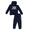 Jumpsuit met capuchon, volledige ritssluiting en groot Basic-logo