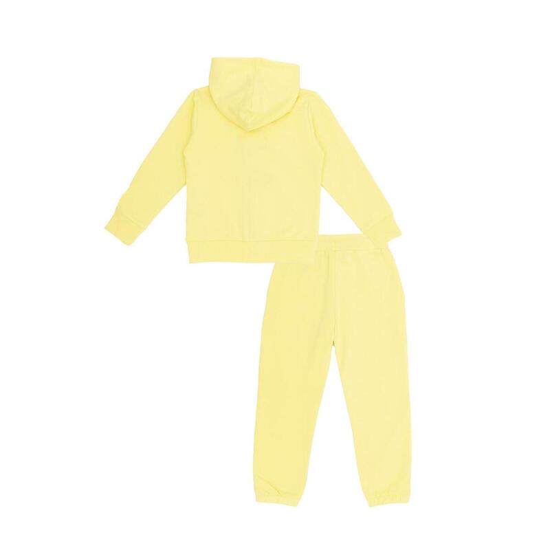 Meisjesjumpsuit met capuchon en Welcome Back-rits