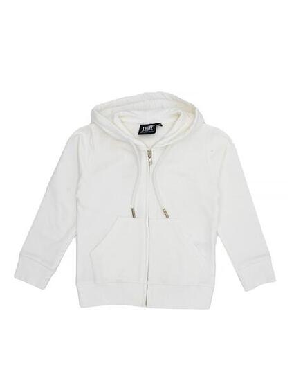 Sweat zippé à capuche fille scintillant