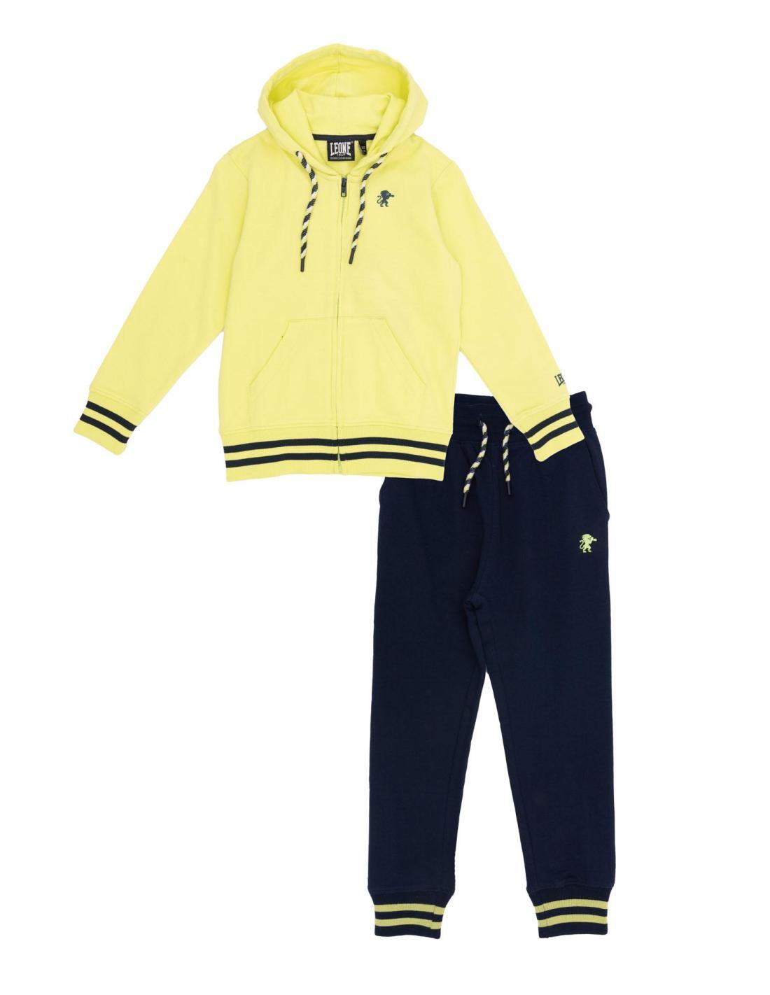 LEONE 1947 APPAREL Tuta da bambino con cappuccio e zip Welcome Back