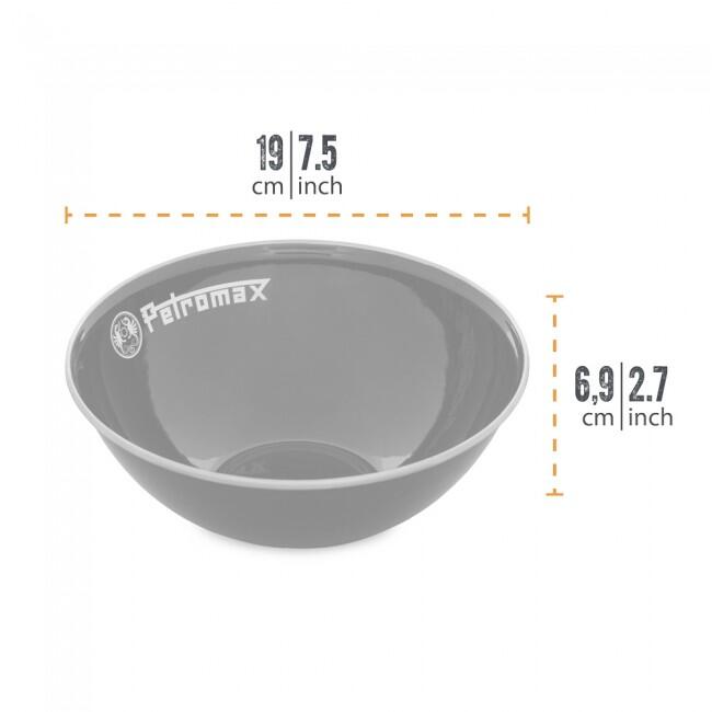 Emaille Schalen PX Bowl 1 schwarz 3/3