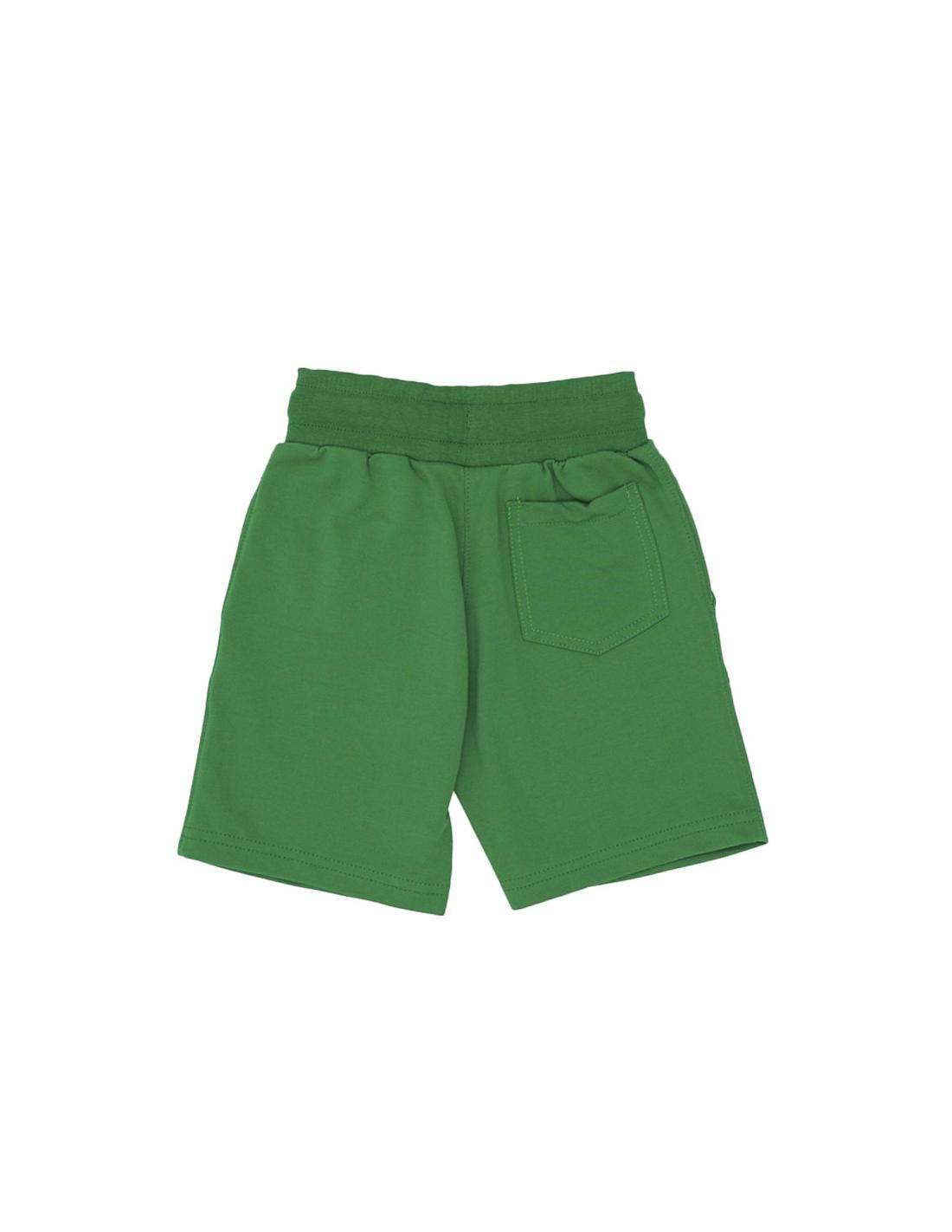 Basic fleece bermuda met klein logo 2/3