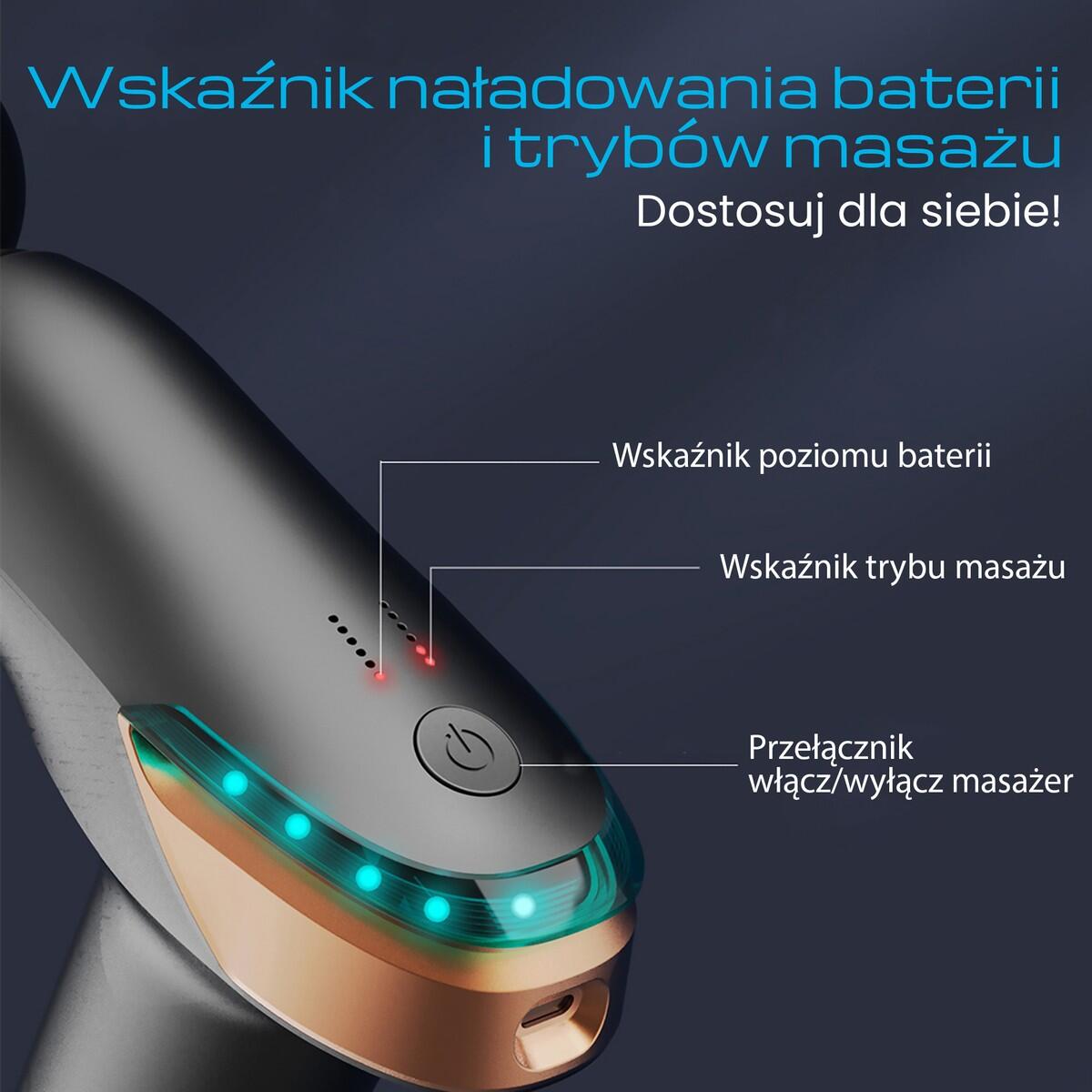 Masażer wibracyjny Extralink Massage Gun Lite 6/7