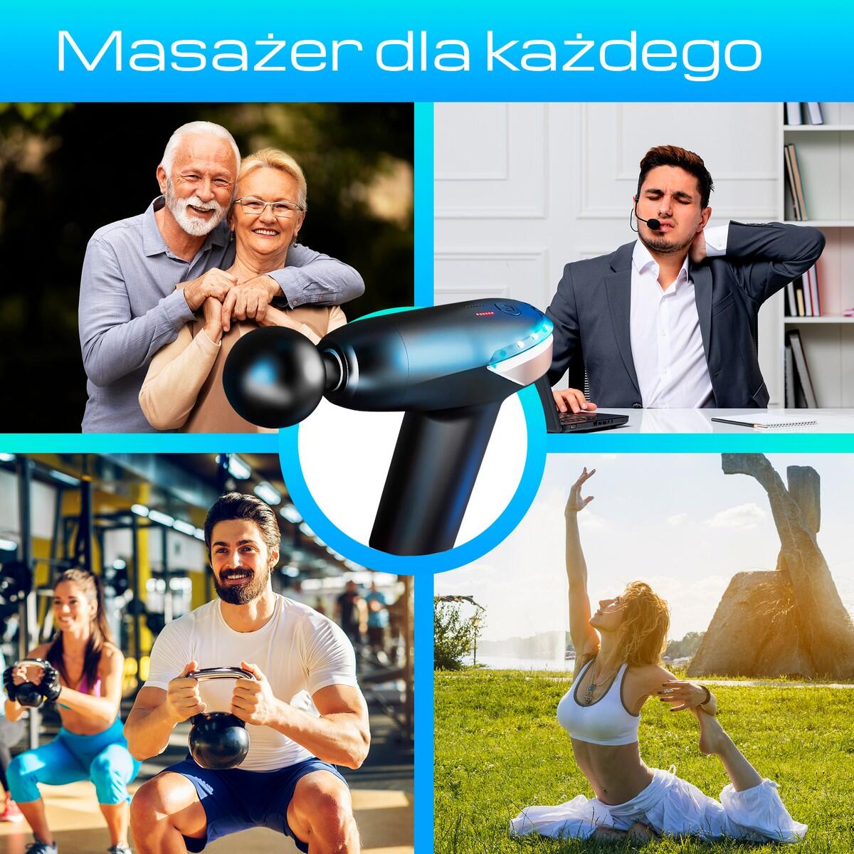 Masażer wibracyjny Extralink Massage Gun Lite 7/7