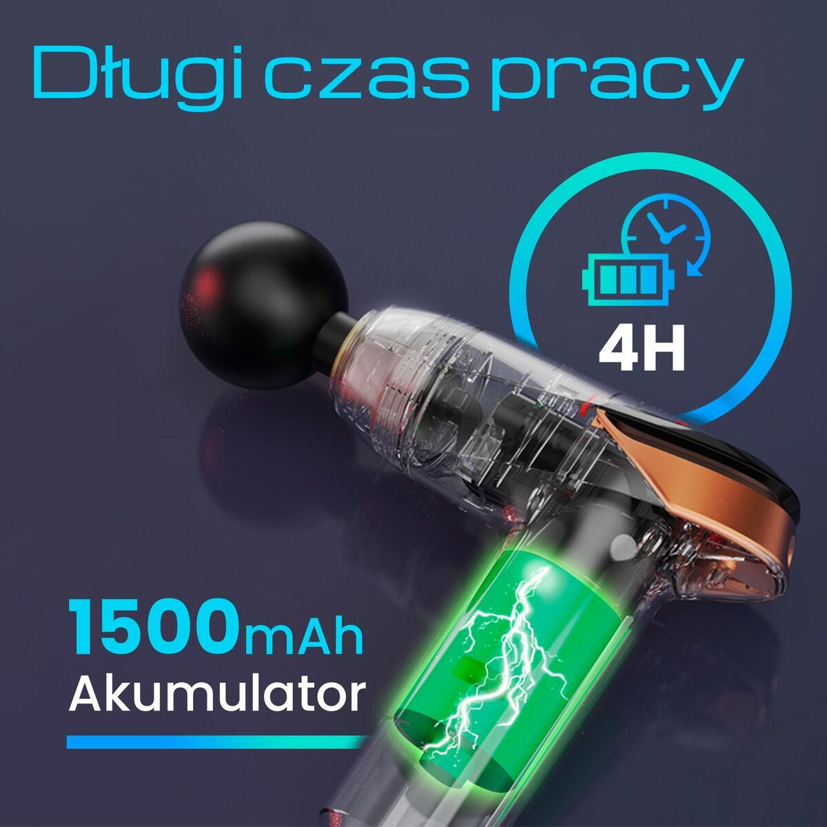 Masażer wibracyjny Extralink Massage Gun Lite 4/7