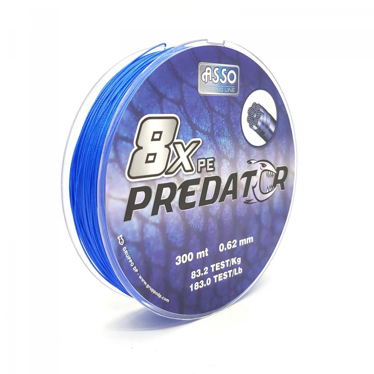 Trecciato da pesca Asso 8X PE Predator - 300 mt 2/2