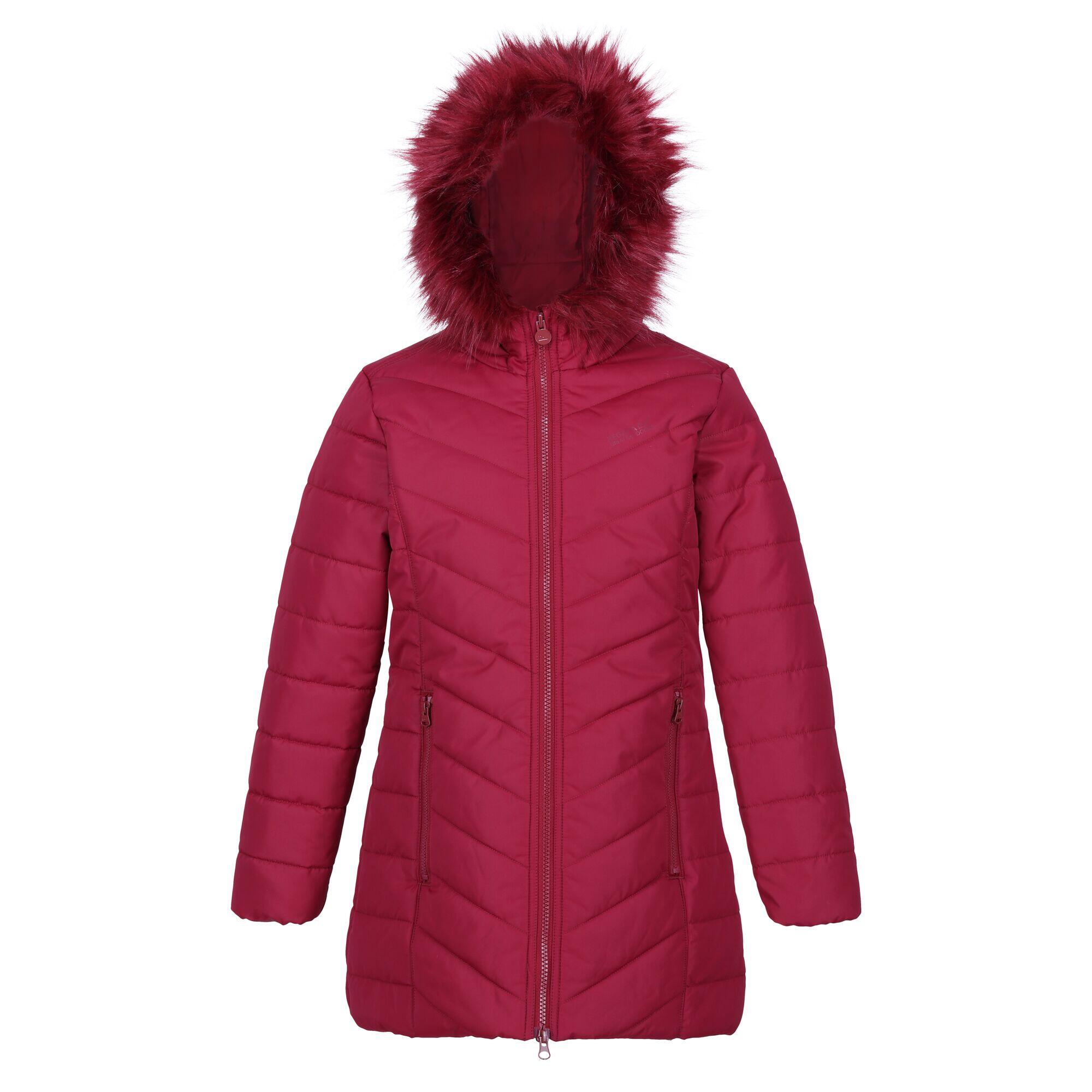 REGATTA Childrens/Kids Fabrizia Padded Jacket (Rumba Red)