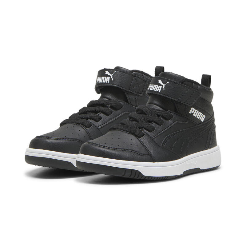 Rebound V6 Mid WTR sneakers voor kinderen PUMA Black White