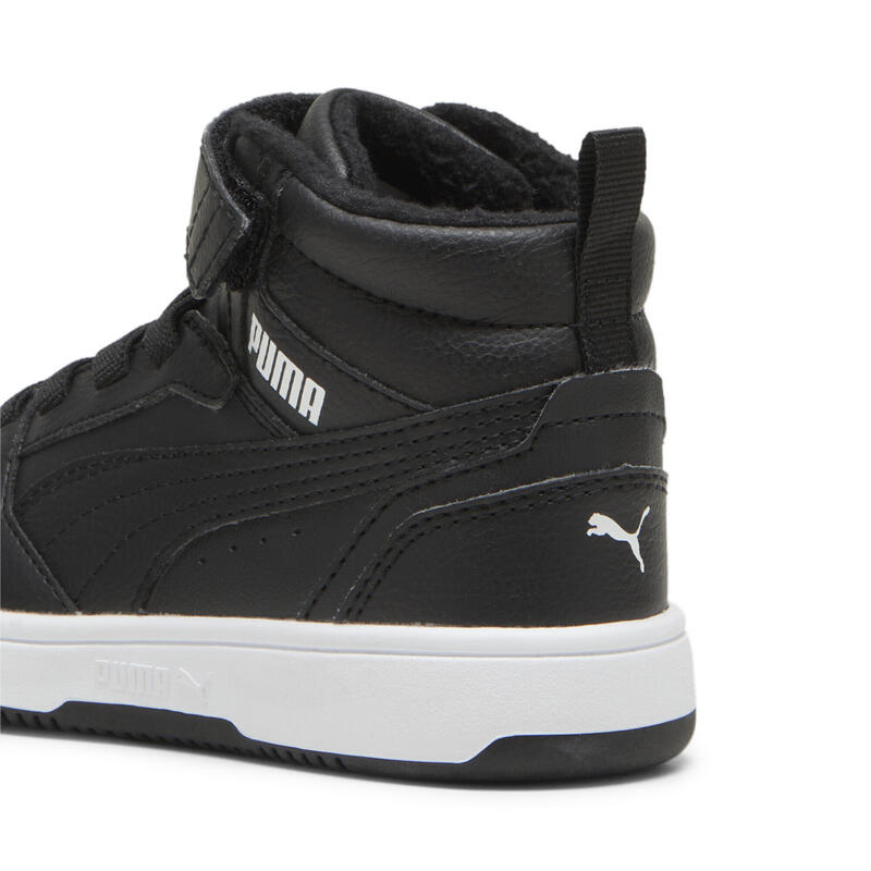 Rebound V6 Mid WTR sneakers voor kinderen PUMA Black White