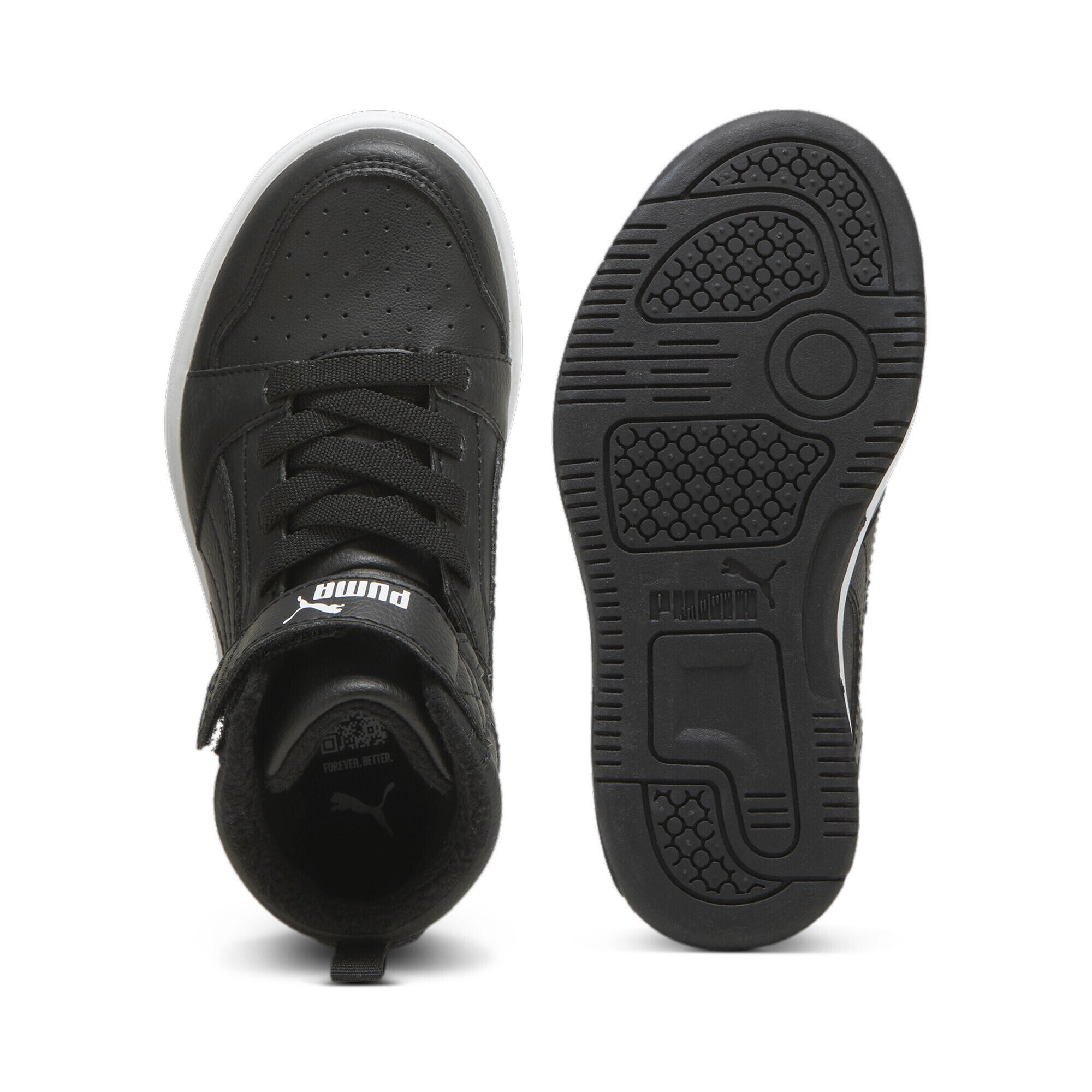 Baskets mi-hautes Rebound V6 WTR Enfant PUMA Black White 4/7