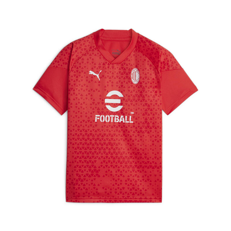 Camiseta Niño AC Milan de training de fútbol PUMA For All Time Red Feather Gray