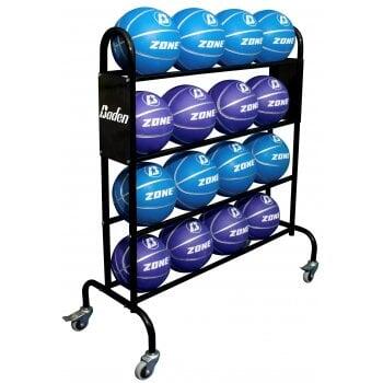 Sure Shot 16 Ball Trolley - with 16 Zone basketballs 1/1