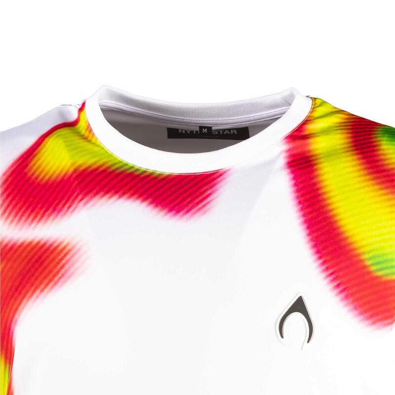T-Shirt Nytrostar Com Estampa Oval Multicolor Adulto