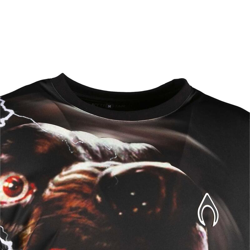 T-Shirt Nytrostar T-Shirt Met Fuchsia Brandprint Volwassenen
