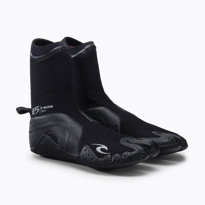 Încălțăminte din neopren surf cu degete despărțite E-Bomb 3mm, Negru