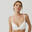 Top sport Reggiseno Cantoria  da donna Black Limba White Microfibra