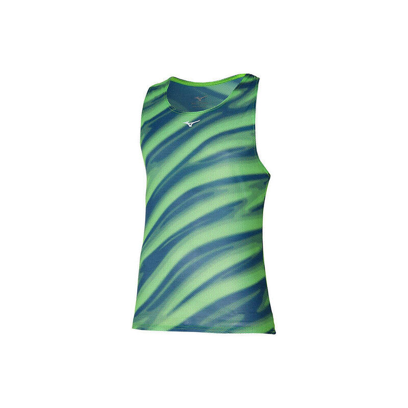 DryAeroFlow Graphic Men Running Tank - Light Green