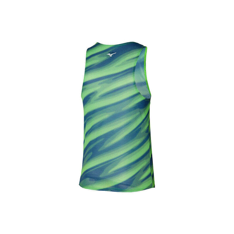 DryAeroFlow Graphic Men Running Tank - Light Green