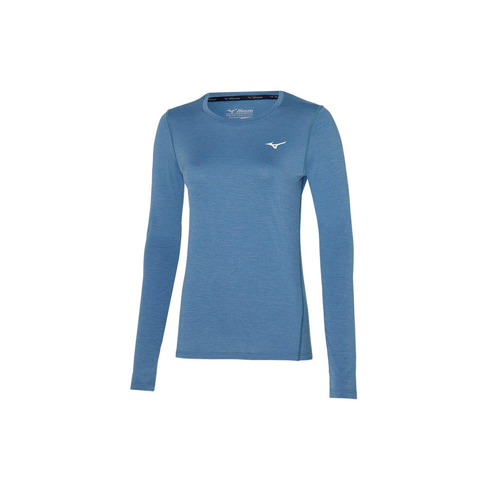 Impulse Core Women Long Sleeves Running Tee Copen Blue