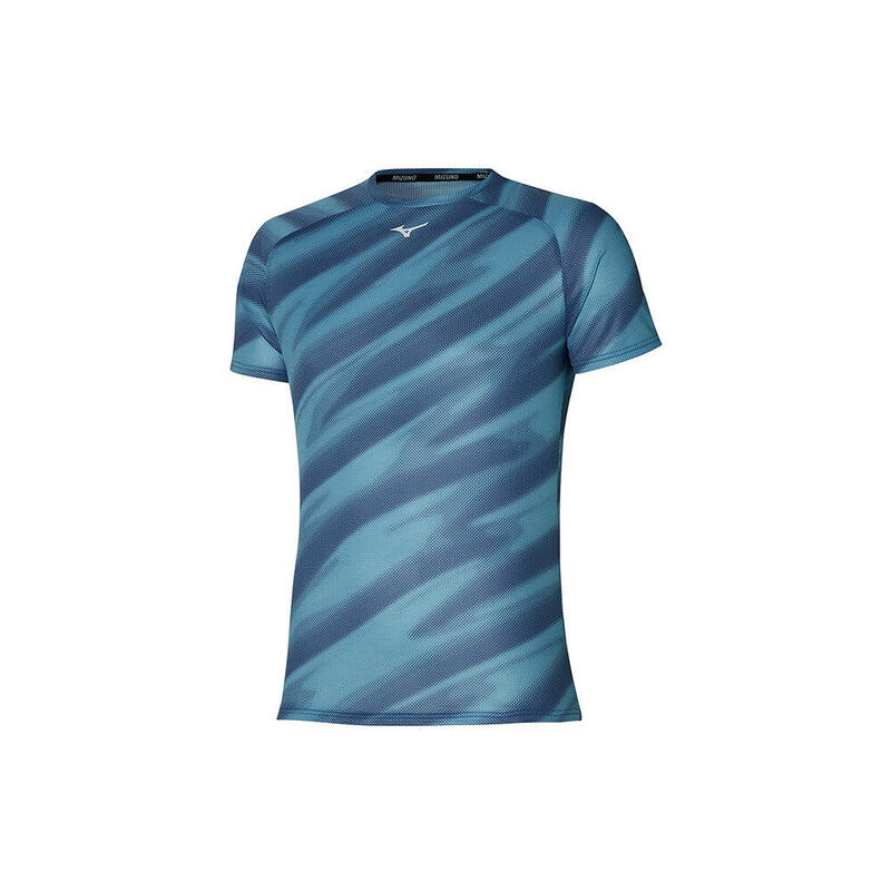 DryAeroFlow Graphic Men Short Sleeves Running Tee - Blue Ashes