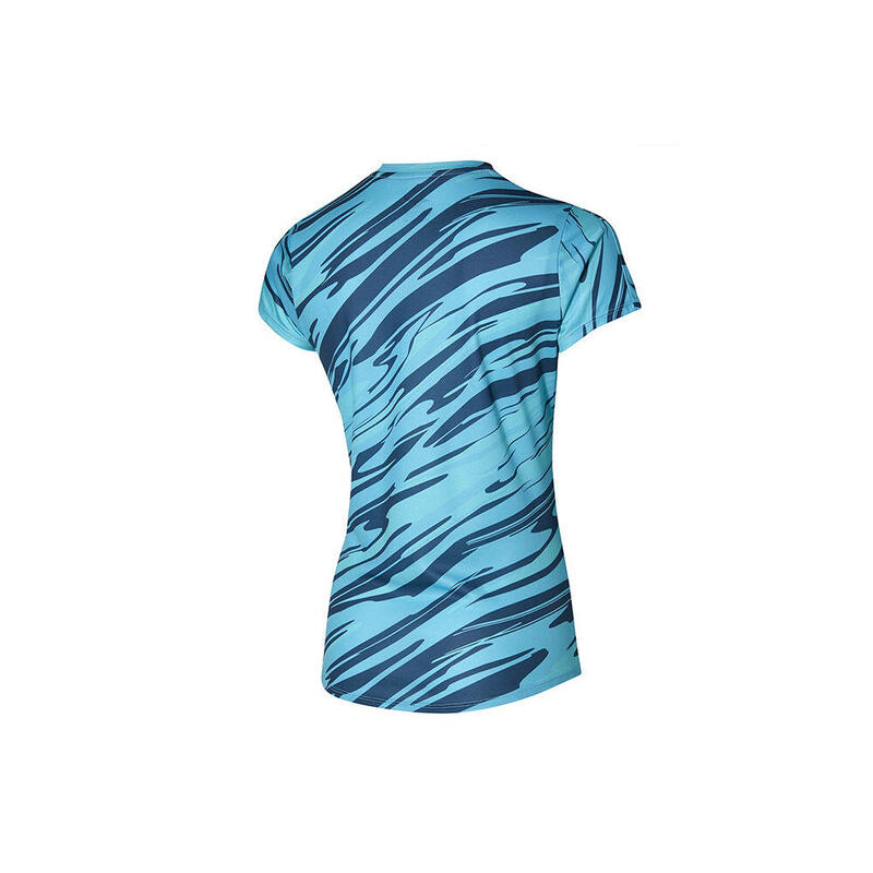 Impulse Core Graphic Women Short Sleeves Running Tee - Maui Blue