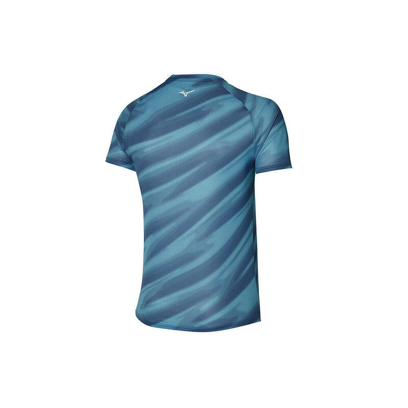DryAeroFlow Graphic 男裝跑步短袖上衣 - 藍色