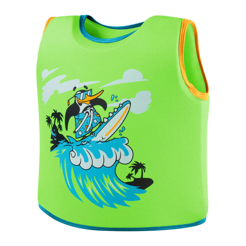 LEARN TO SWIM INFANT CHARACTER PRINTED FLOAT VEST - GREEN