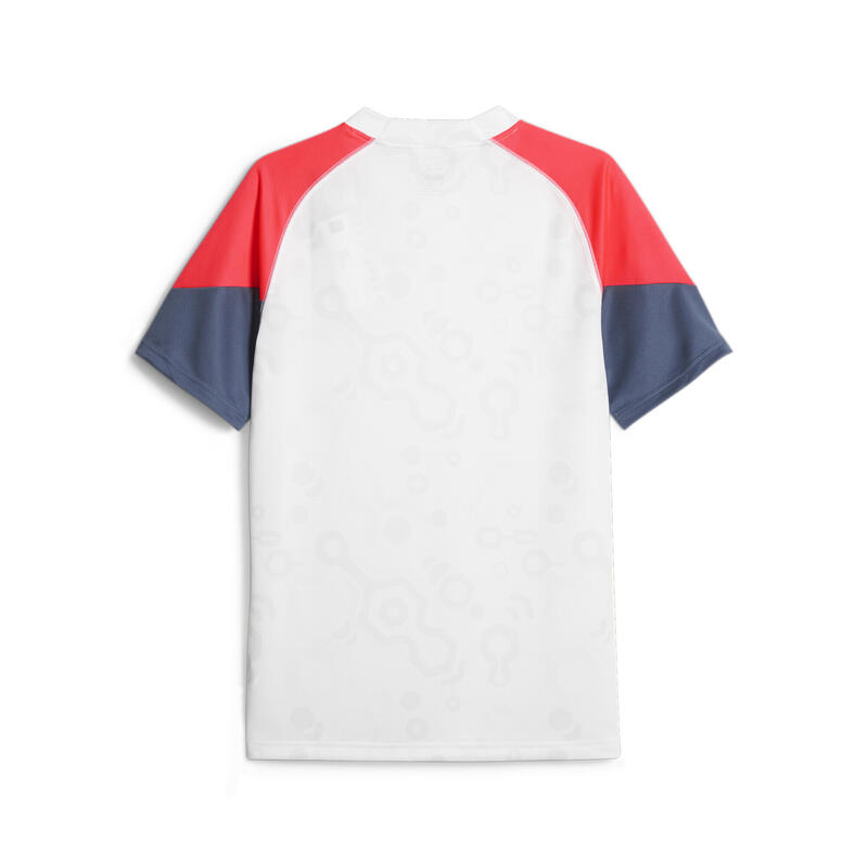 Camiseta de fútbol individualCUP Hombre PUMA White Fire Orchid Red