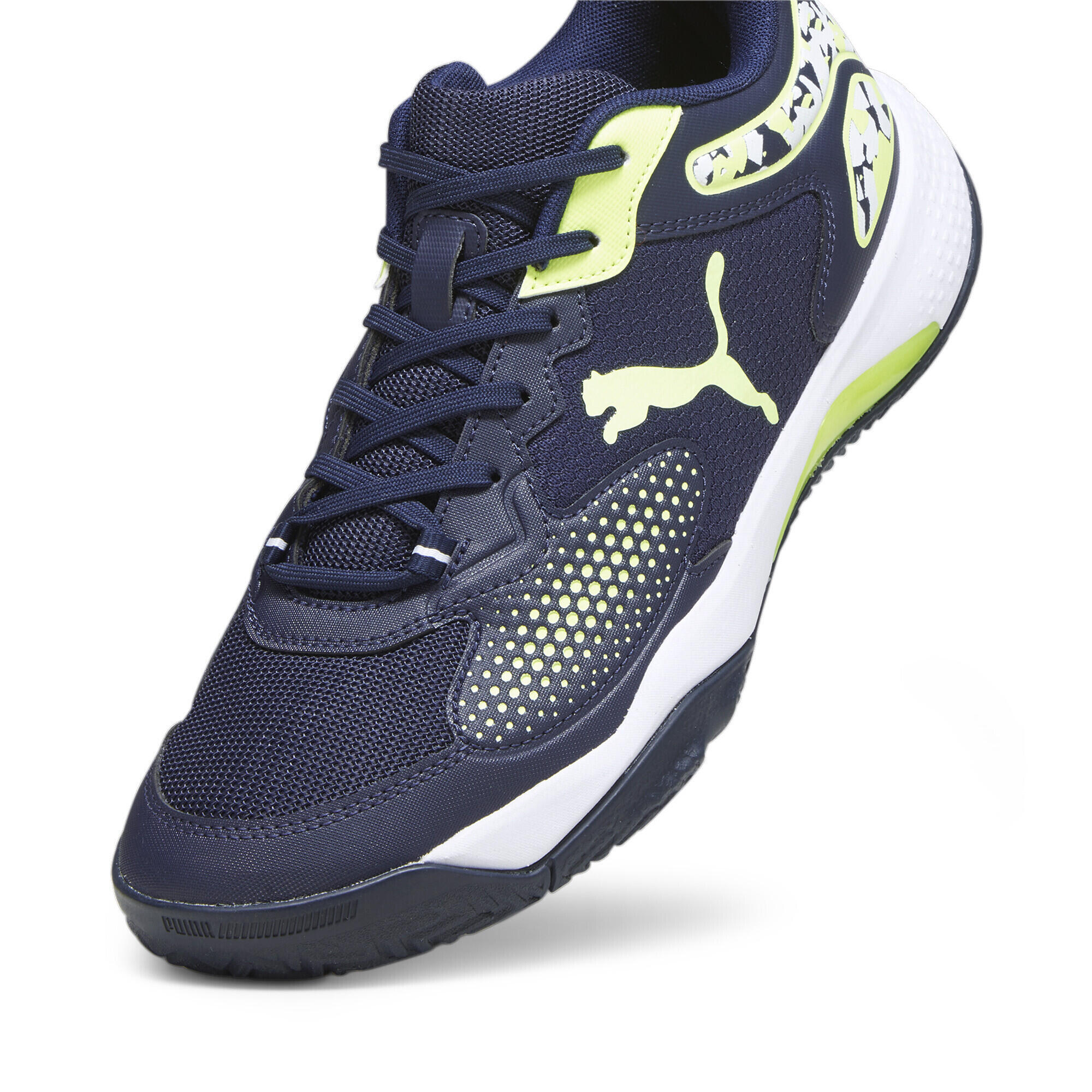 Chaussures de padel SolarCOURT RCT PUMA Navy Fast Yellow White Blue 6/6