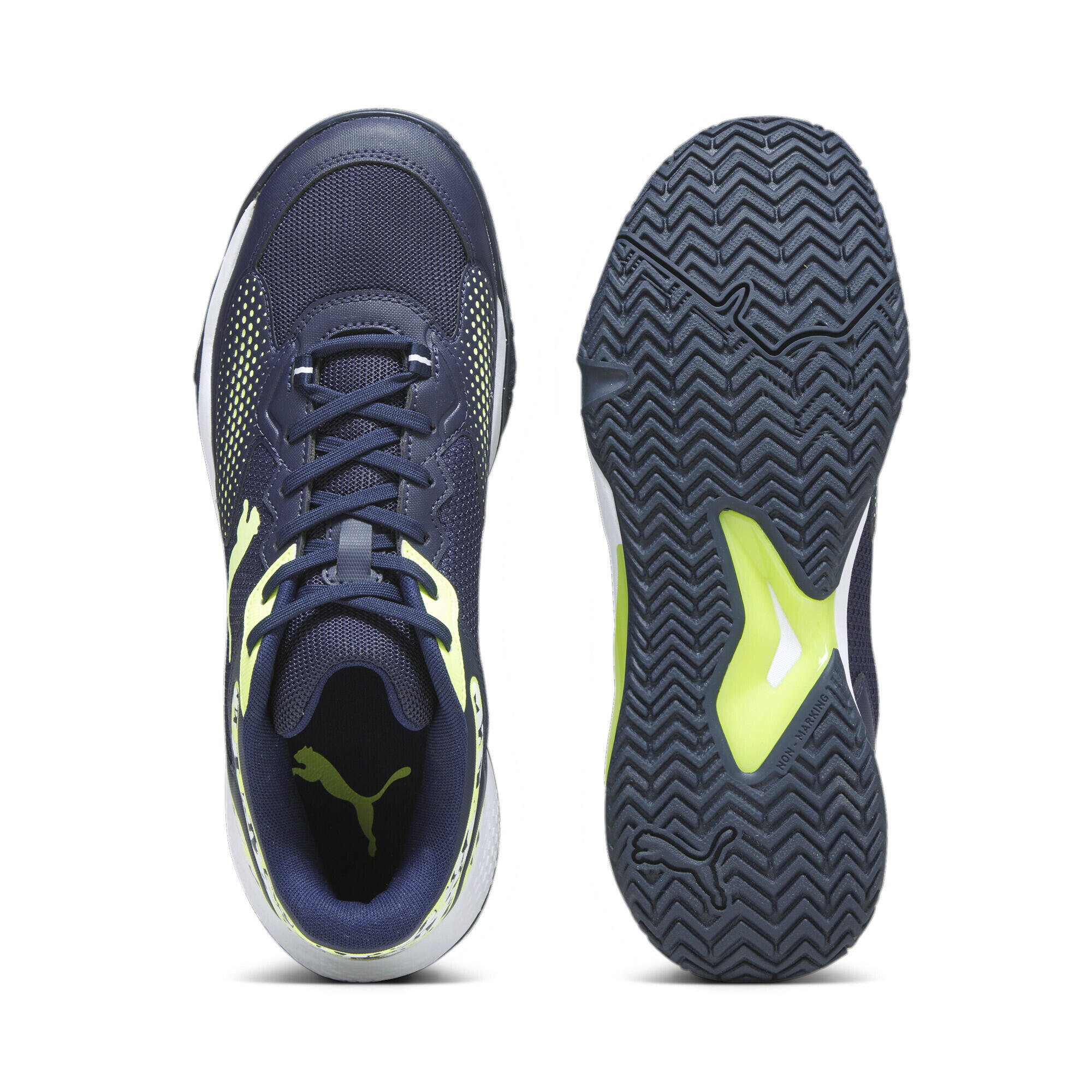 Chaussures de padel SolarCOURT RCT PUMA Navy Fast Yellow White Blue 4/6