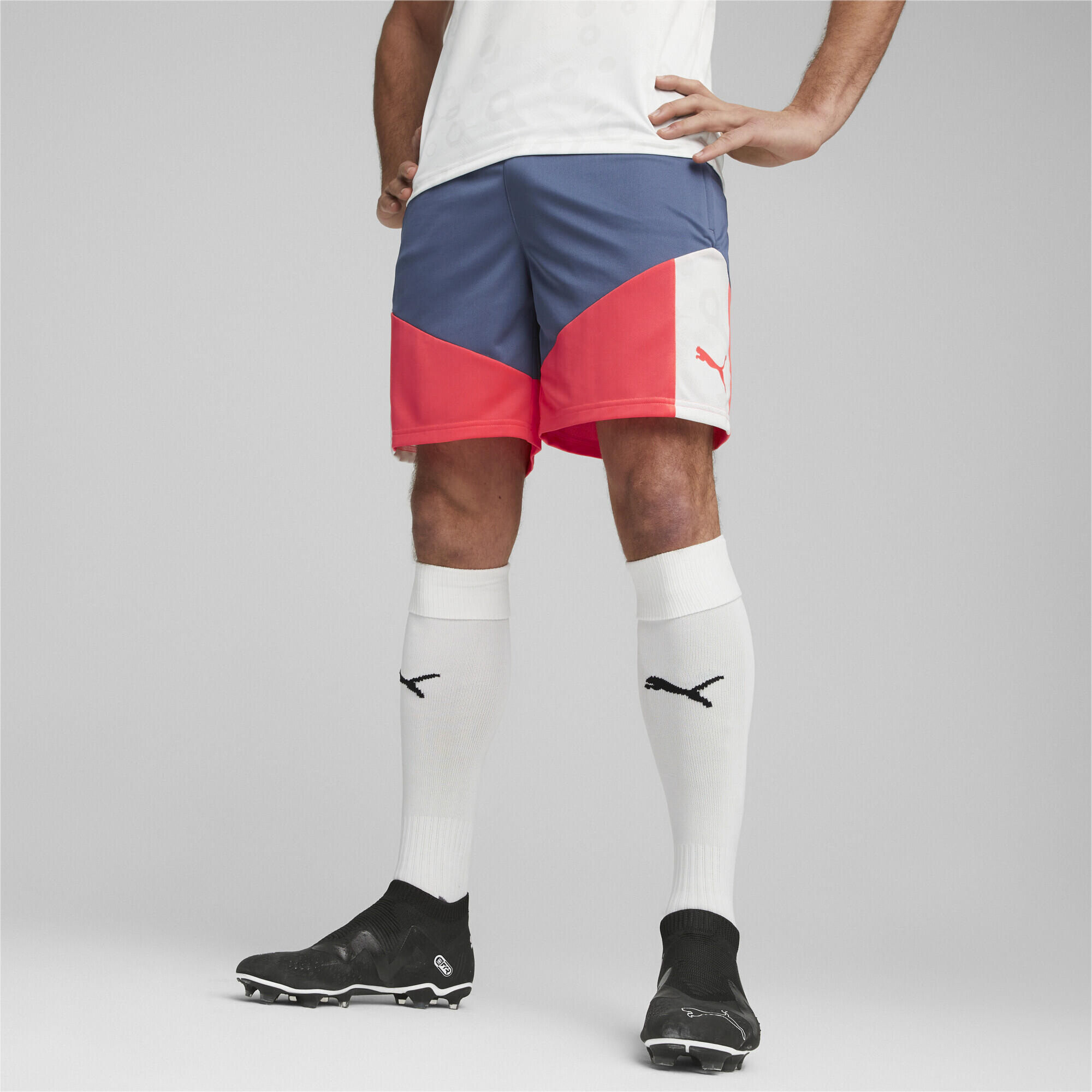 Short de football individualCUP PUMA White Inky Blue 2/5