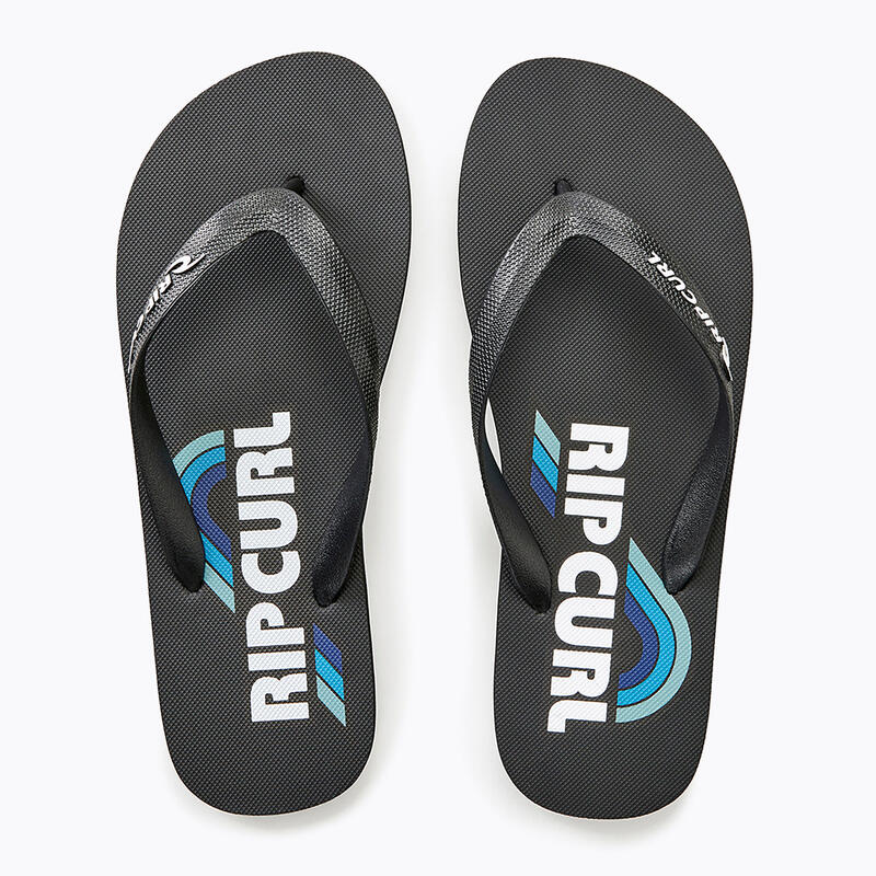 Șlapi Surf bărbați Open Toe Surf Revival Logo negru