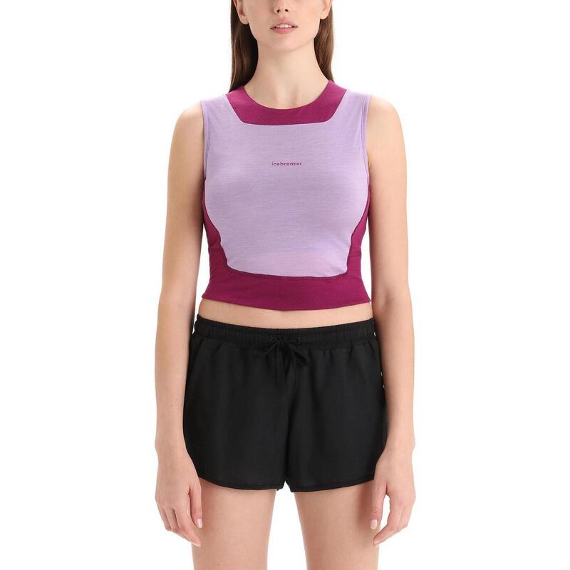 Tank Top termoaktywny damski icebreaker Zoneknit Cropped Bra-Tank