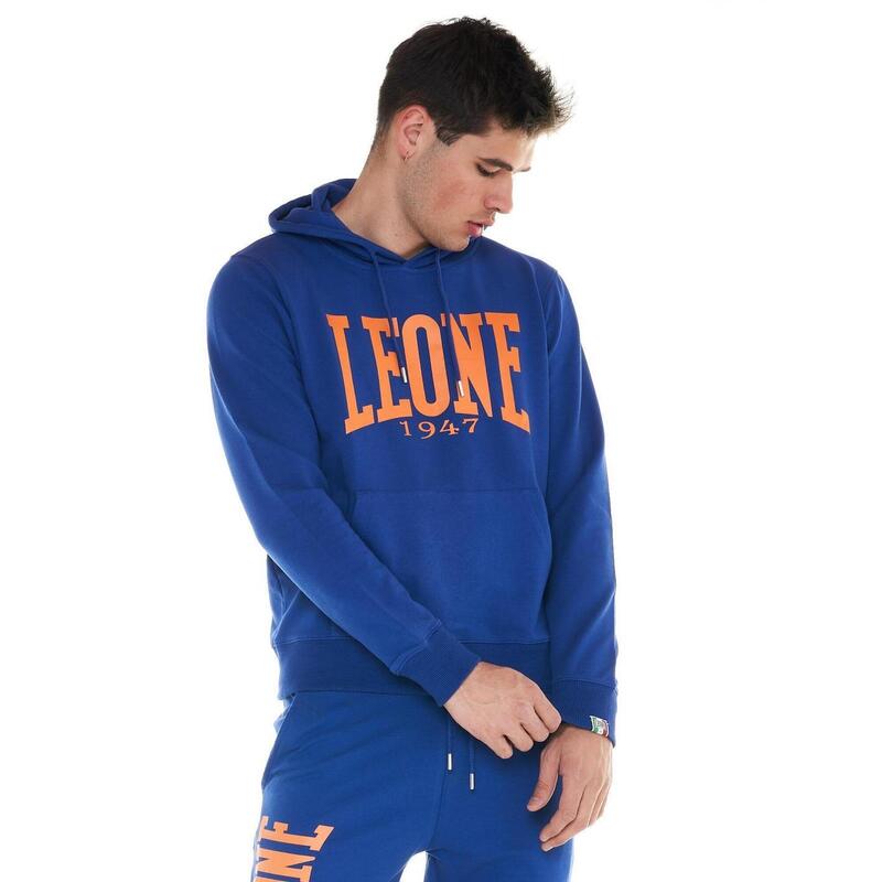 Sweat à capuche homme Leone 1947 Apparel Light Big Logo Sweat léger non gratté