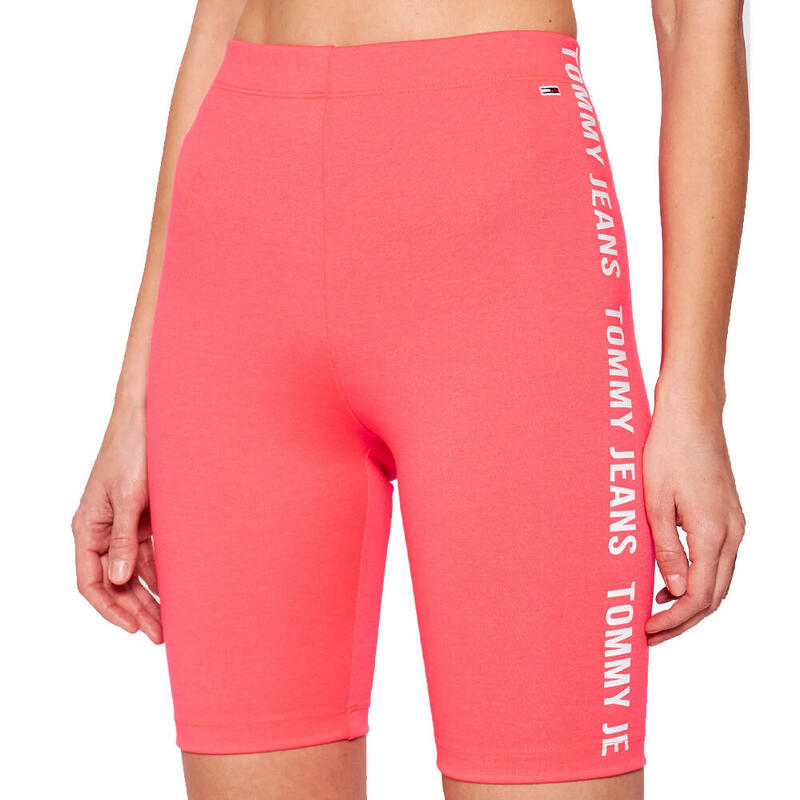 Leggings Tommy Hilfiger Fitted Branded Bike, Roze, Dames