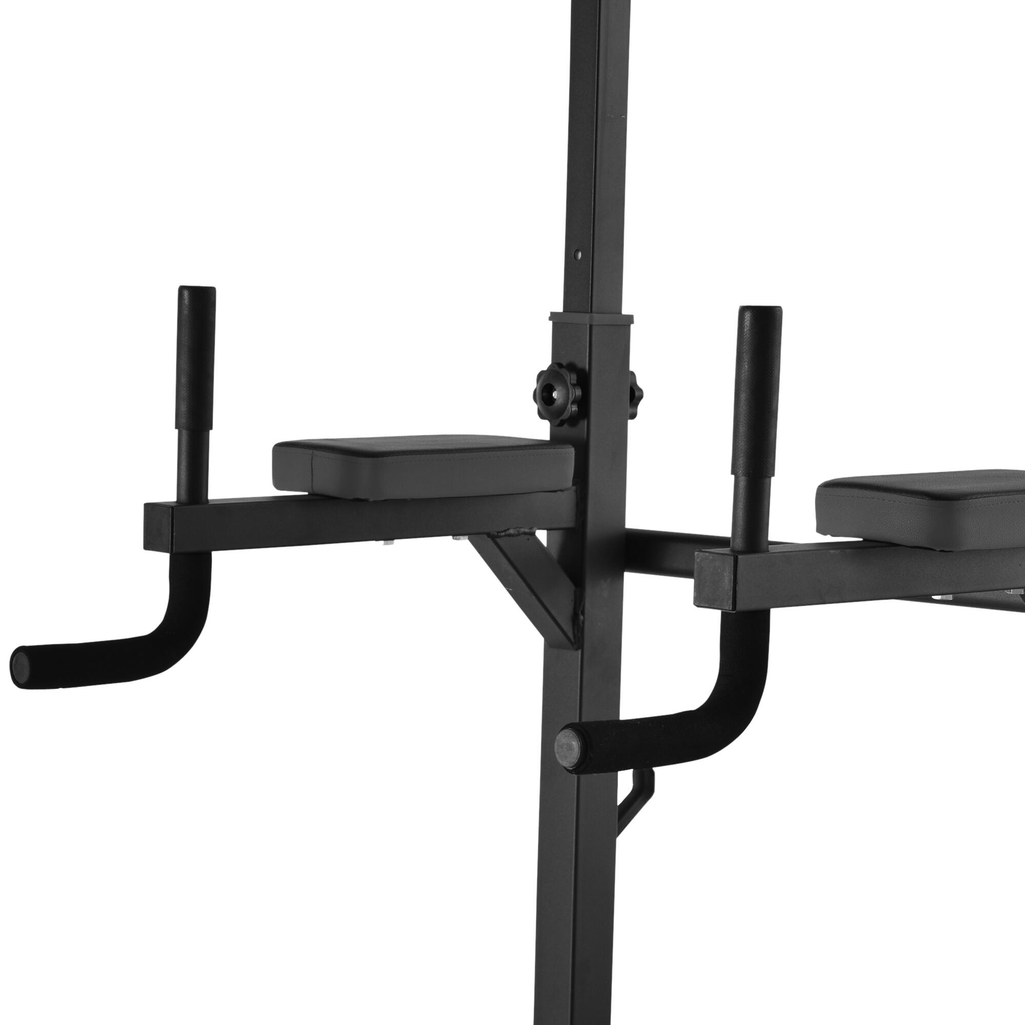 Estación de Musculación HOMCOM 99x178x230 cm Negro 4/6
