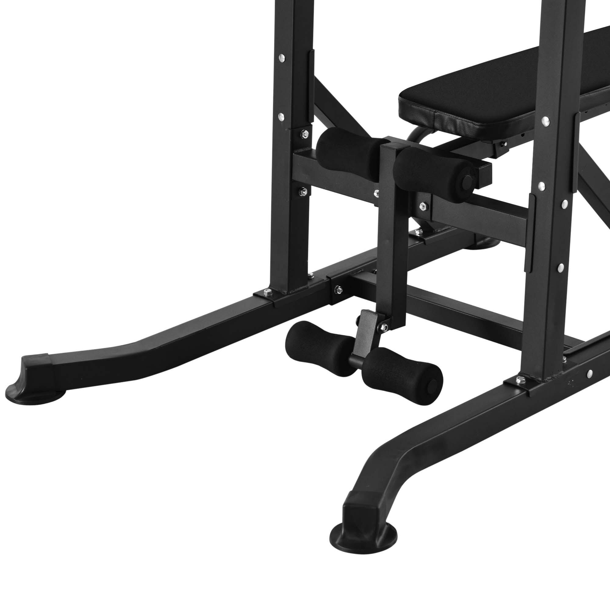 Estación de Musculación HOMCOM 99x178x230 cm Negro 5/6