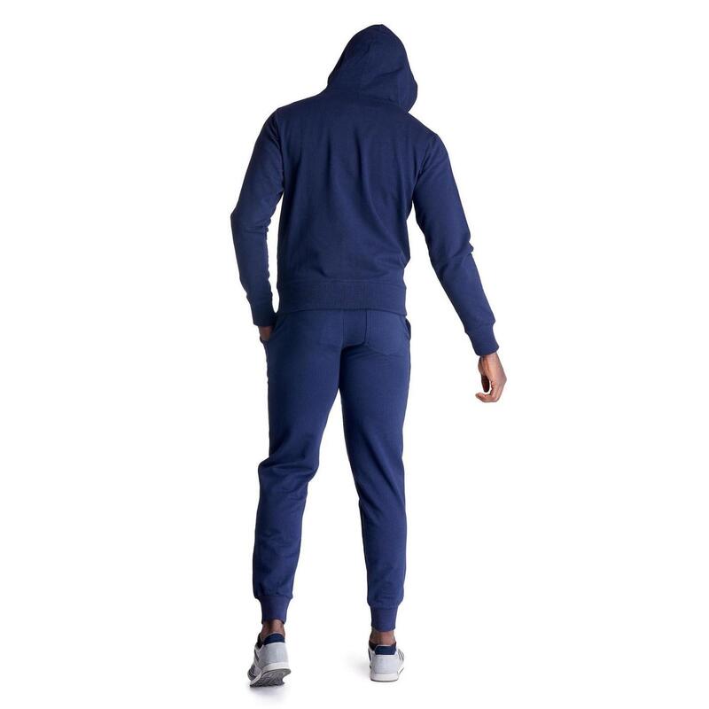 Felpa da uomo cappuccio e full zip logo piccolo Basic