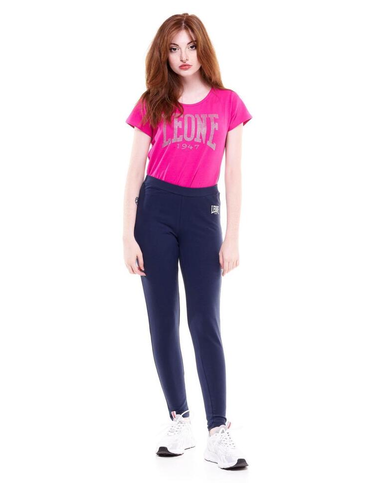 Legginsy damskie basic z małym logo