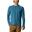 Langarm-Sportshirt Crater Lake Long Sleeve Crew Herren - blau